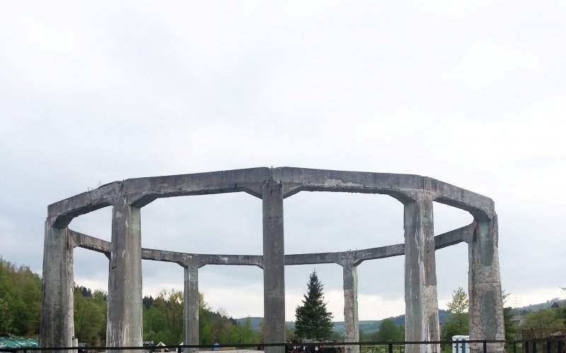 Kolorowe kamienice widziane z góry